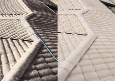 The difference a clean tiled roof can make
