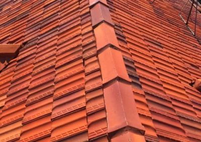 Roof terracotta cleaning process