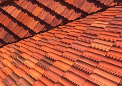 Terracotta roof clean