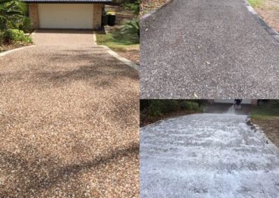 Cleaning and sealing driveways